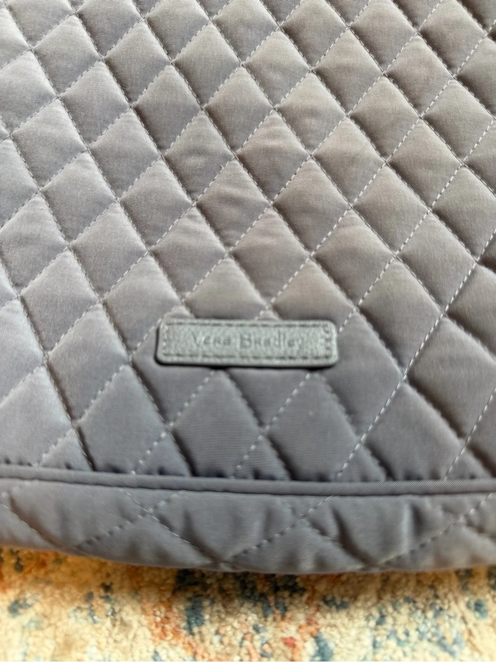Vera Bradley Quilted Crossbody Bag in Gray